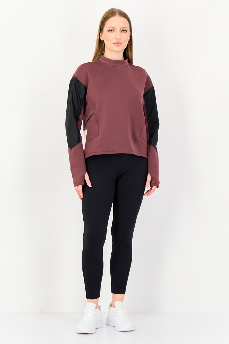 Nike Women Sportswear Fit Long Sleeve Running Sweatshirt, Multicolor - Image 4